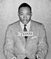 Martin Luther King rendőrségi fotója